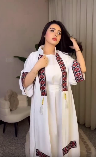 ✨🎀 Afghani Abaya with Afghan-Inspired Design 🎀✨